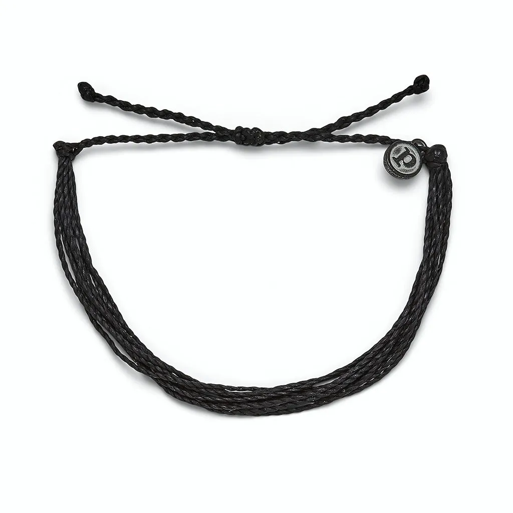 Pura Vida Original Bracelet : Solid Black