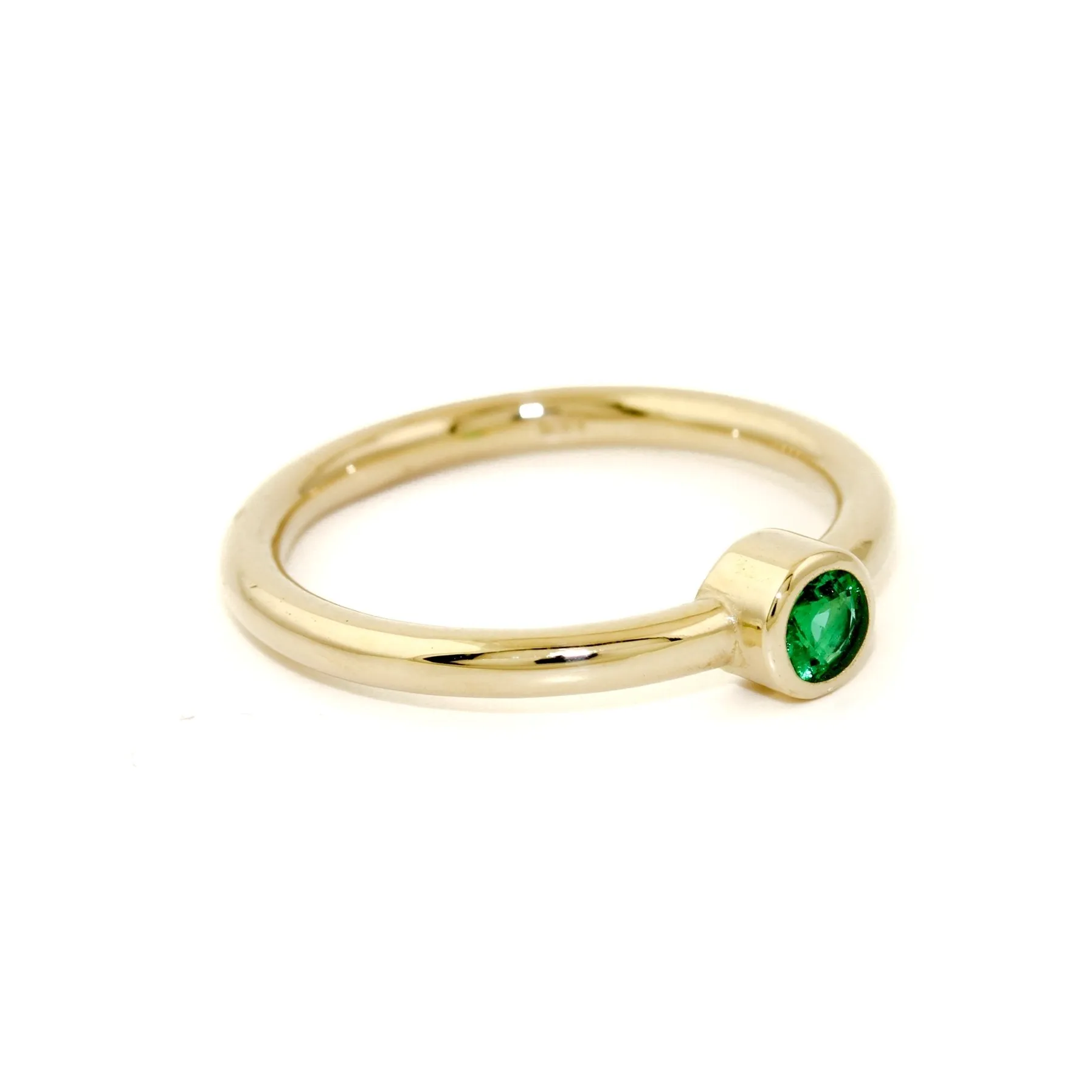 Simple 14K Emerald Ring