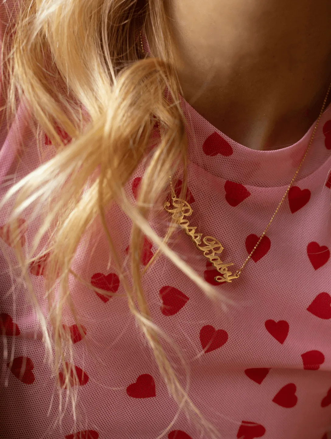 Solid Gold Name Necklace