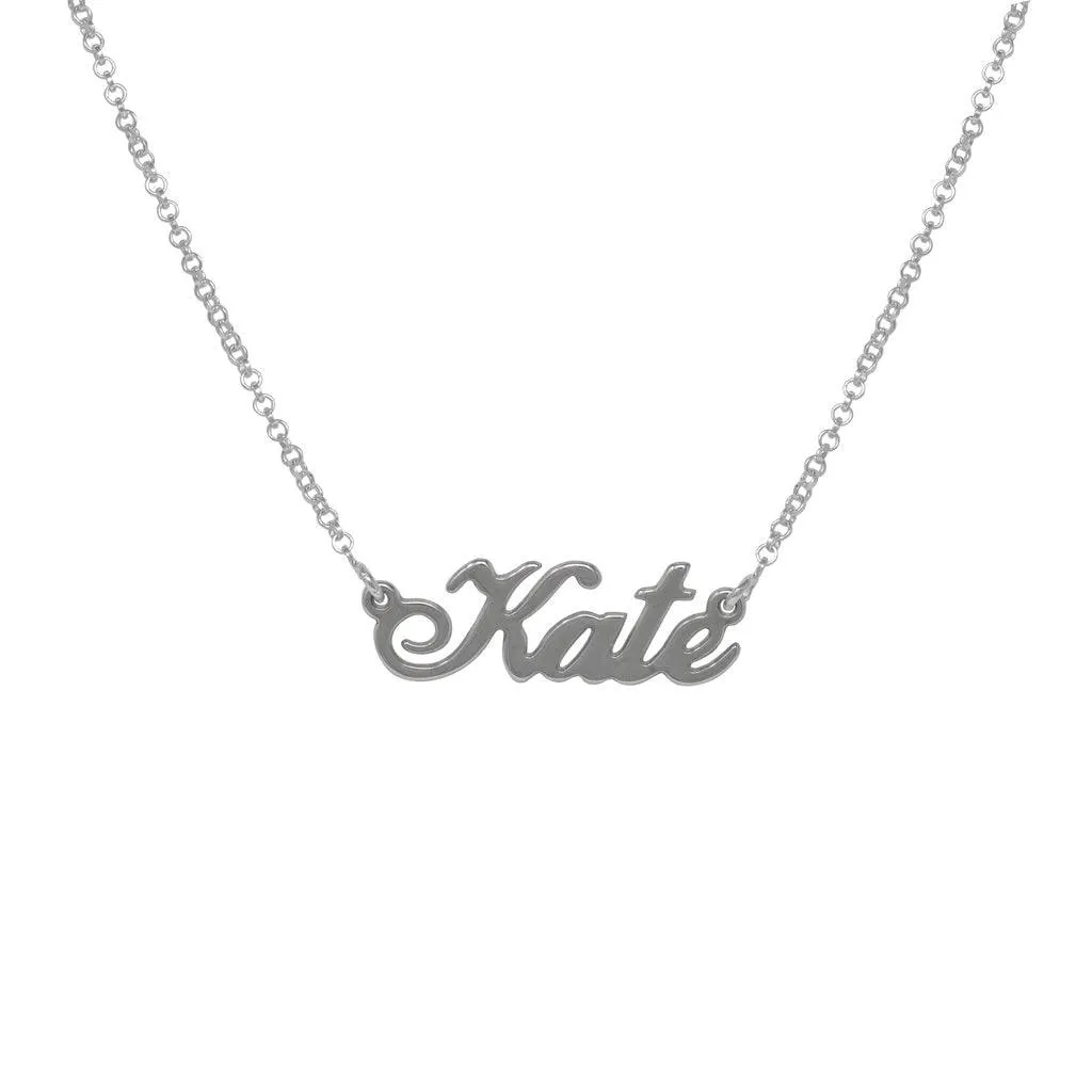 Solid Gold Name Necklace