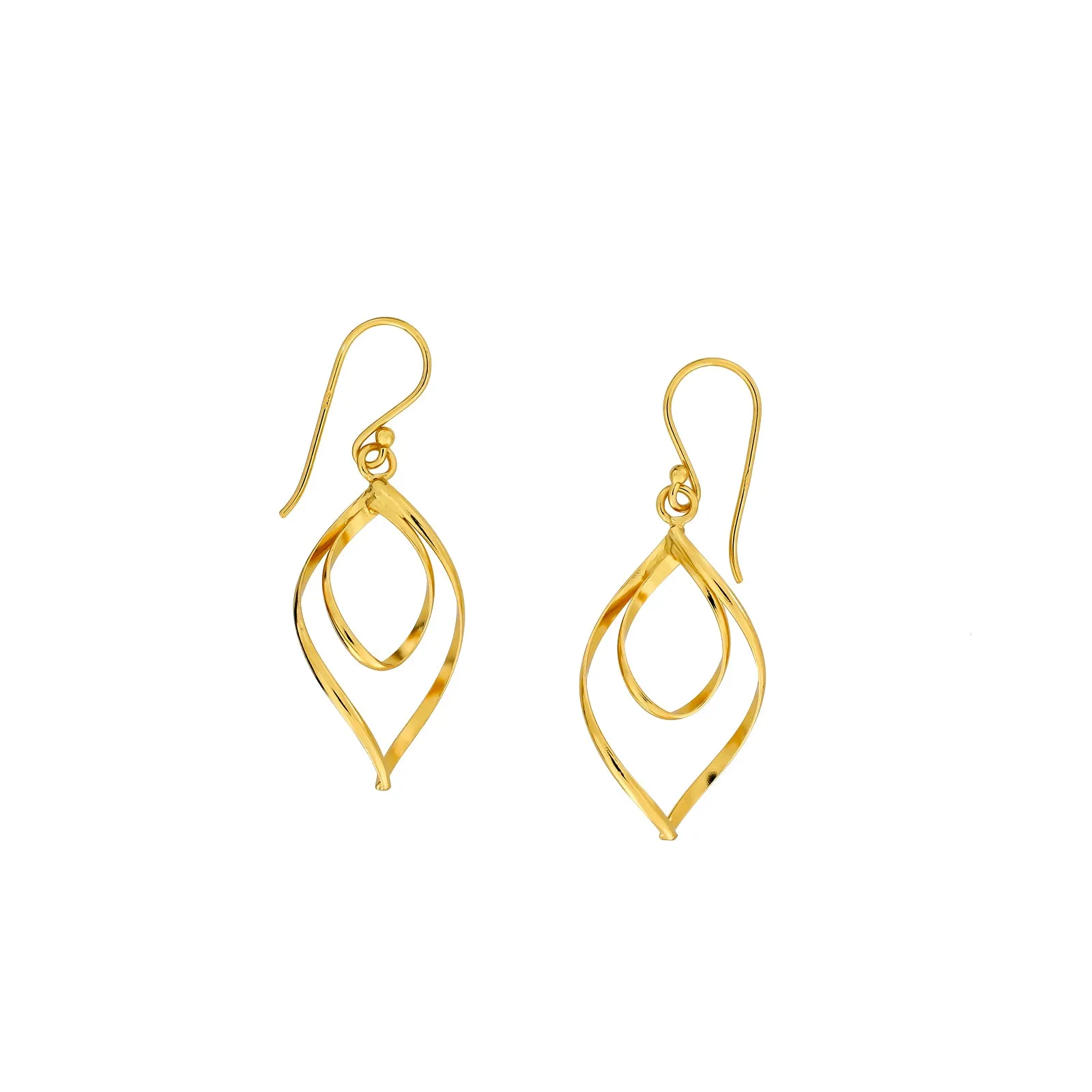 Spiral Loop Drop Earrings