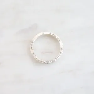 Sterling Silver Scattered Dot Ring