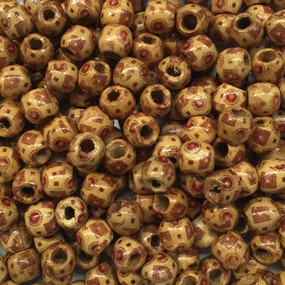 Style 3 Round Wooden Beads 10x10mm x 10