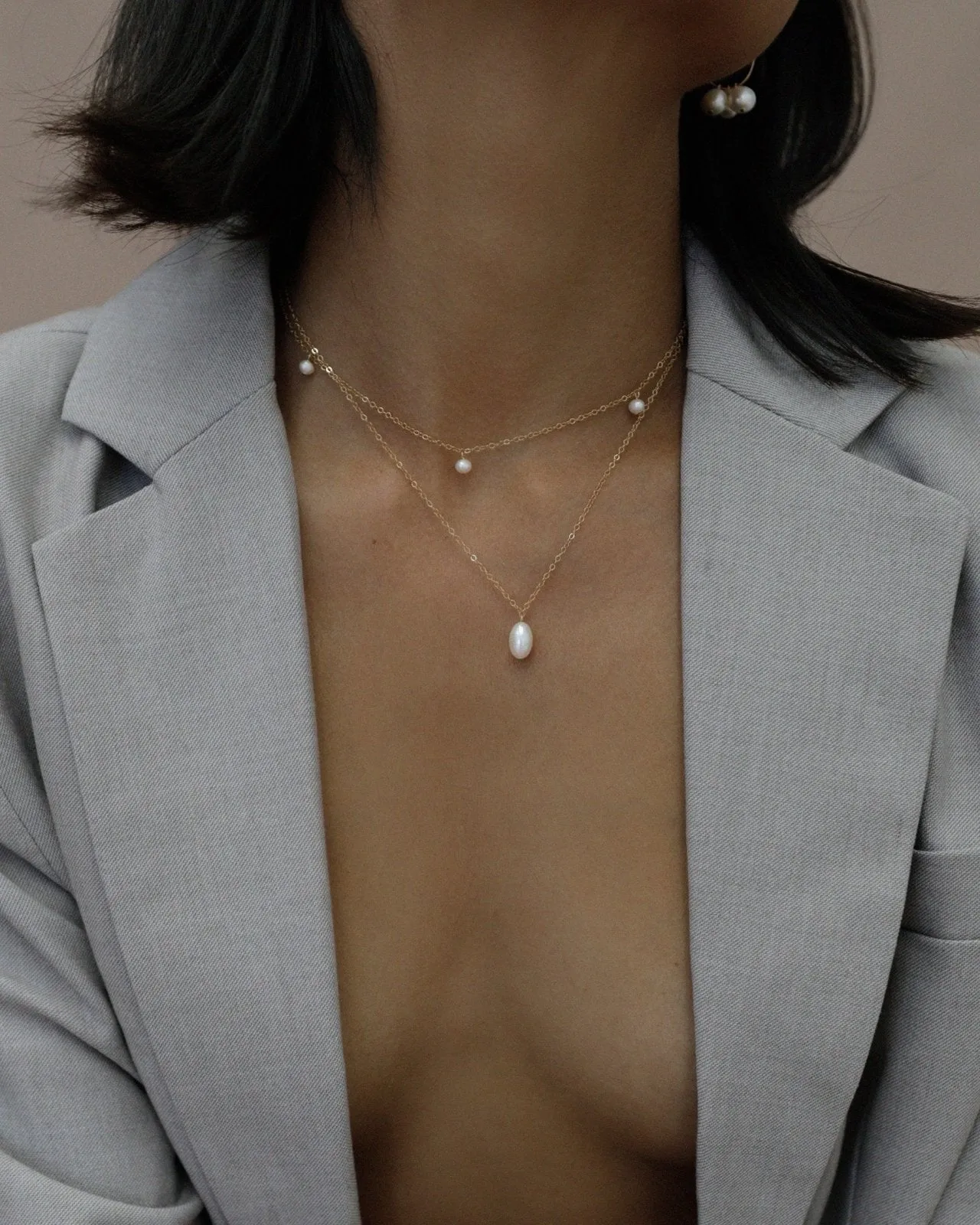 Teardrop Freshwater Pearl Necklace