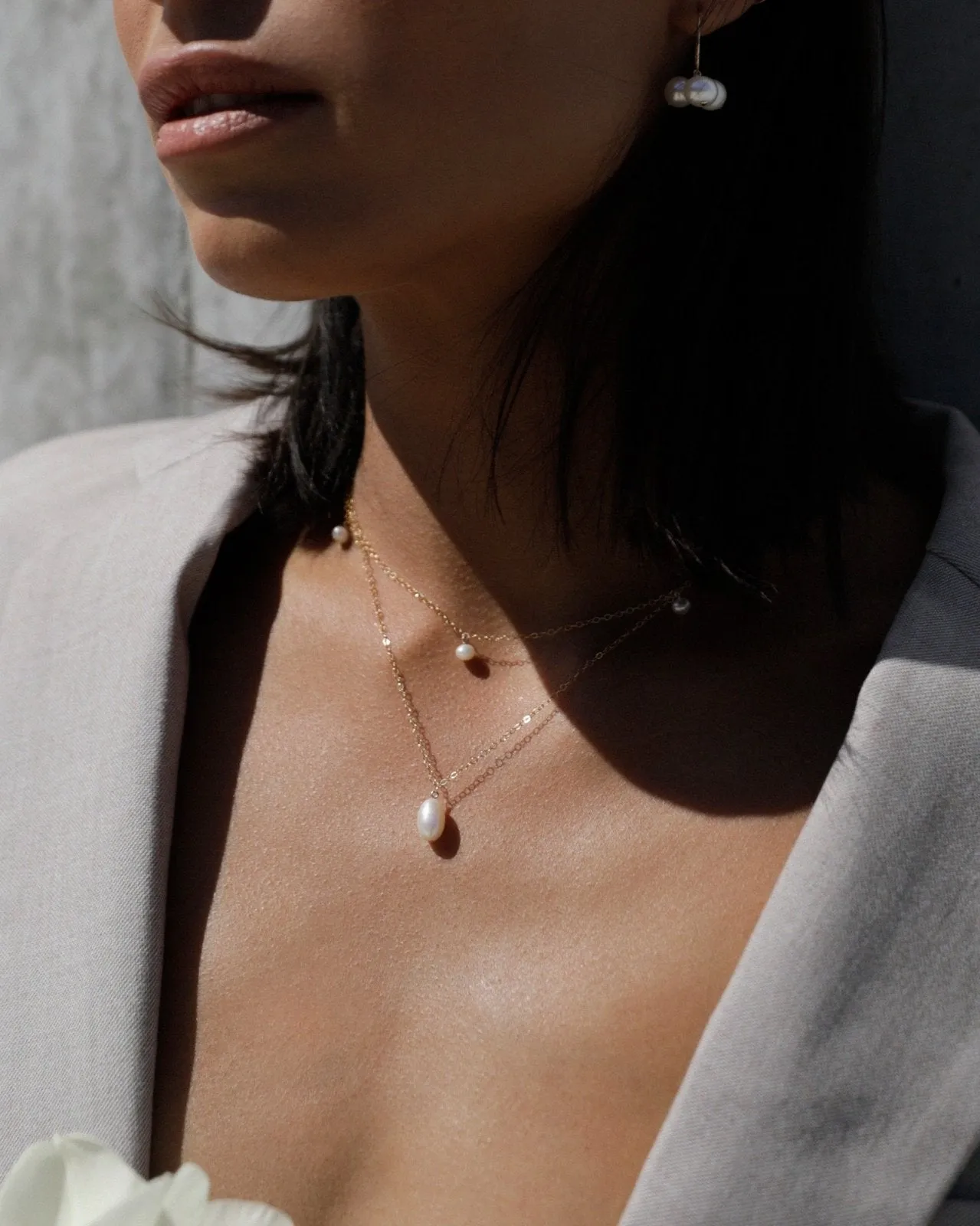 Teardrop Freshwater Pearl Necklace