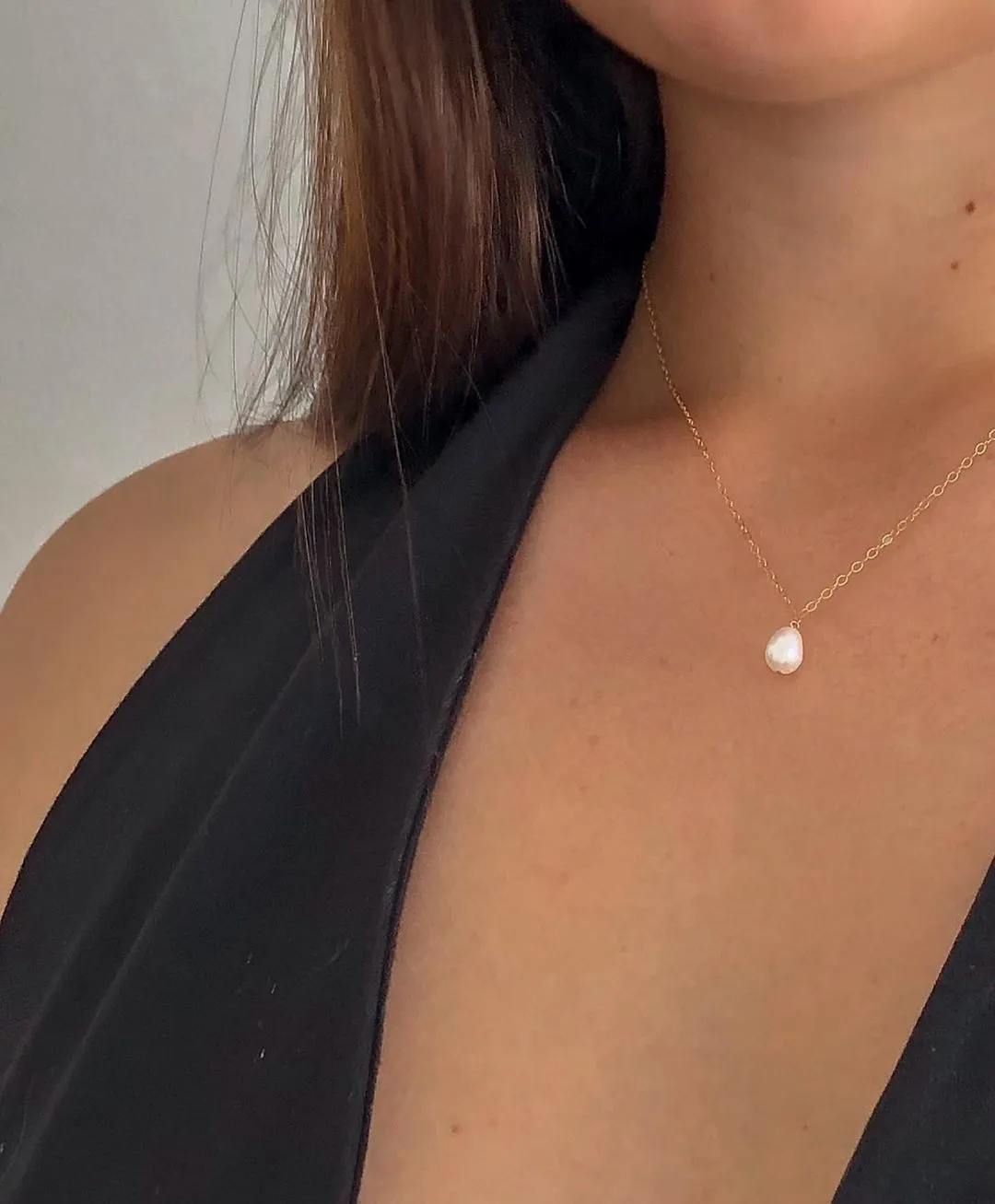 Teardrop Freshwater Pearl Necklace