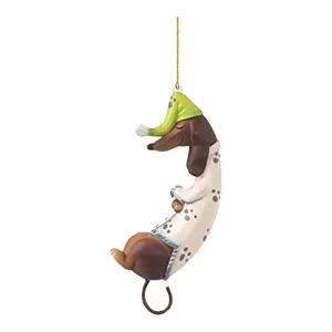 versatile Christmas Decoration Gifts Dachshunds Dog Christmas Tree Ornament Christmas Tree Pendants Hanging Pendants Plush Craft For Christmas Holiday Party Home Decor F