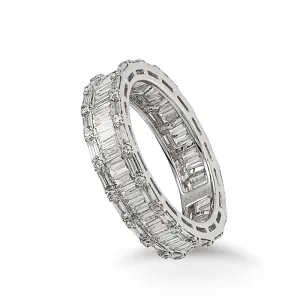 White Gold Eternity Band, 2.26 Carats Total Weight